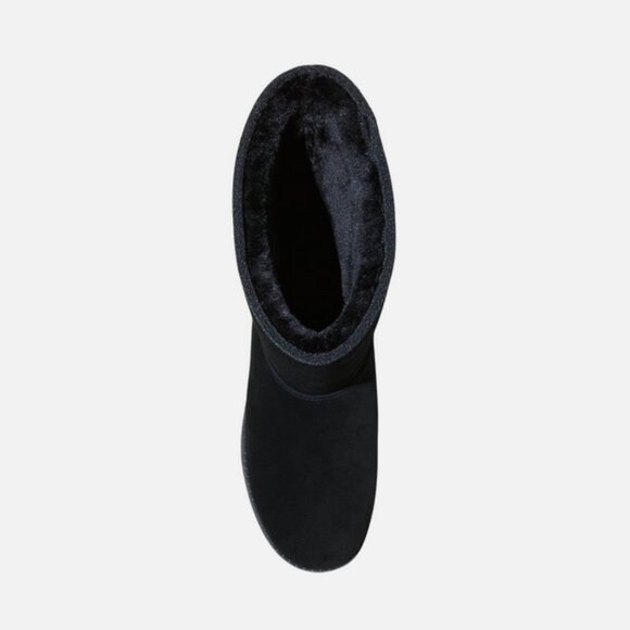 Women's Sarah Suede Shearling Winter Boots - Universal Thread Black 11 - Picture 3 of 8